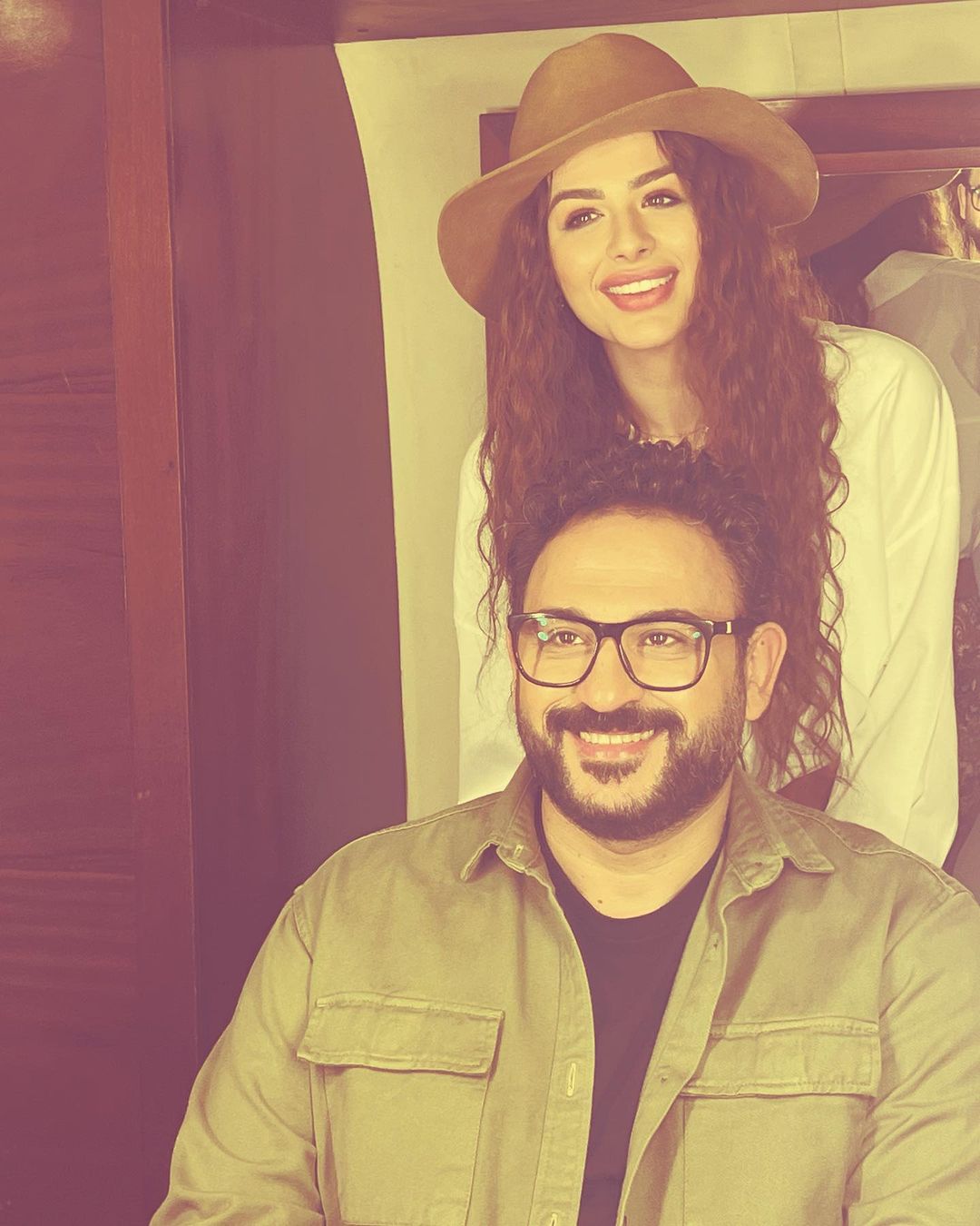 أكرم حسني وهنادي مهنا