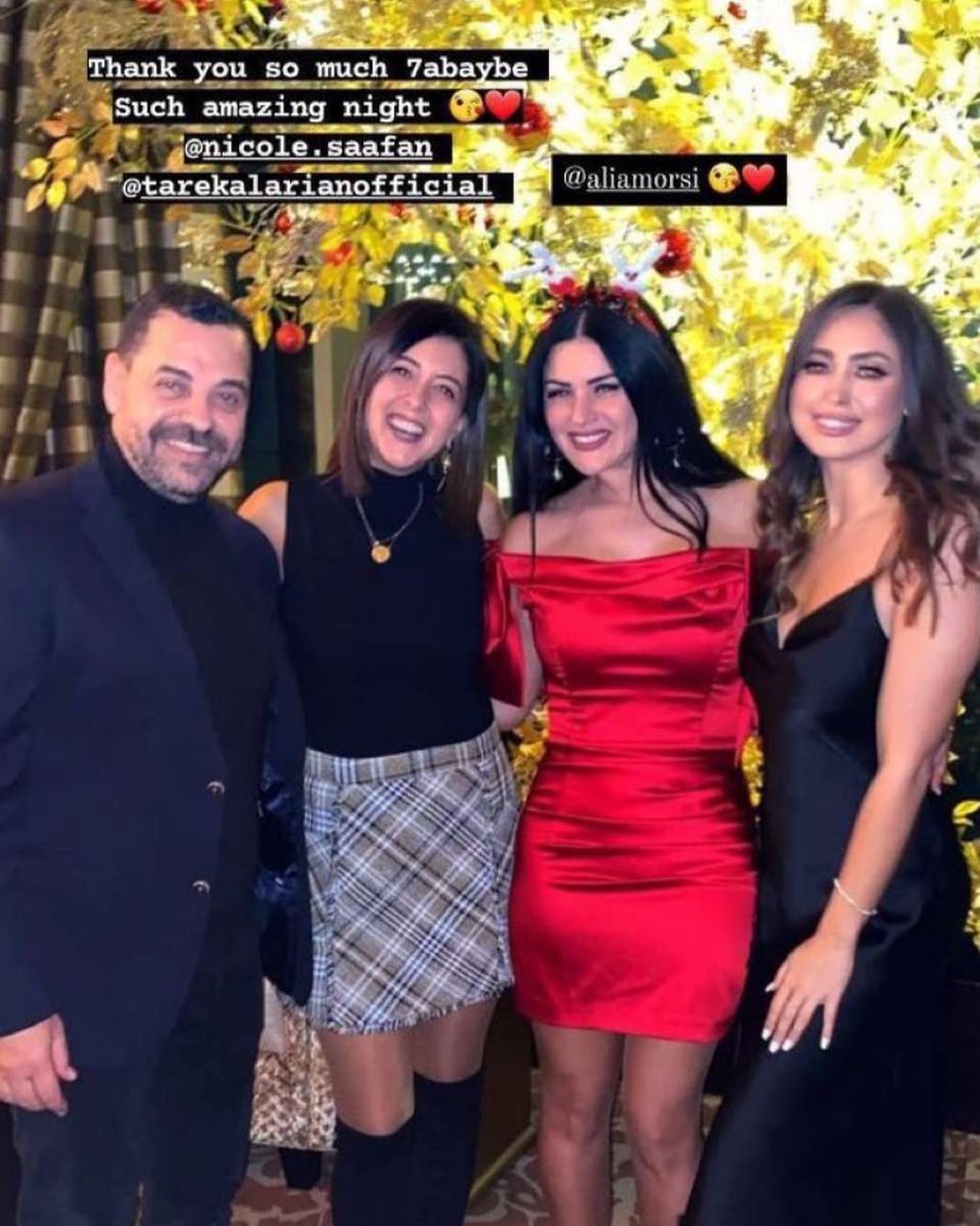 نيكول سعفان وطارق العريان