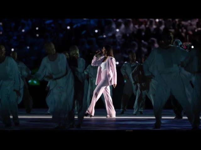 رحمة رياض في حفل افتتاح كأس العرب