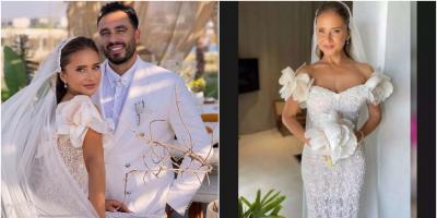 نيللي كريم أجمل عروس في 2021.. والعفوية عنوان الحفل!