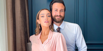 تعرفوا على زوج الفنانة اللبنانية ستيفاني عطالله.. قصة حب بدأت من كواليس مسلسل