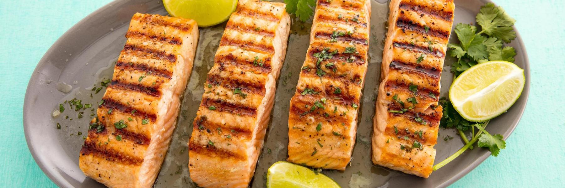 السلمون المشوي