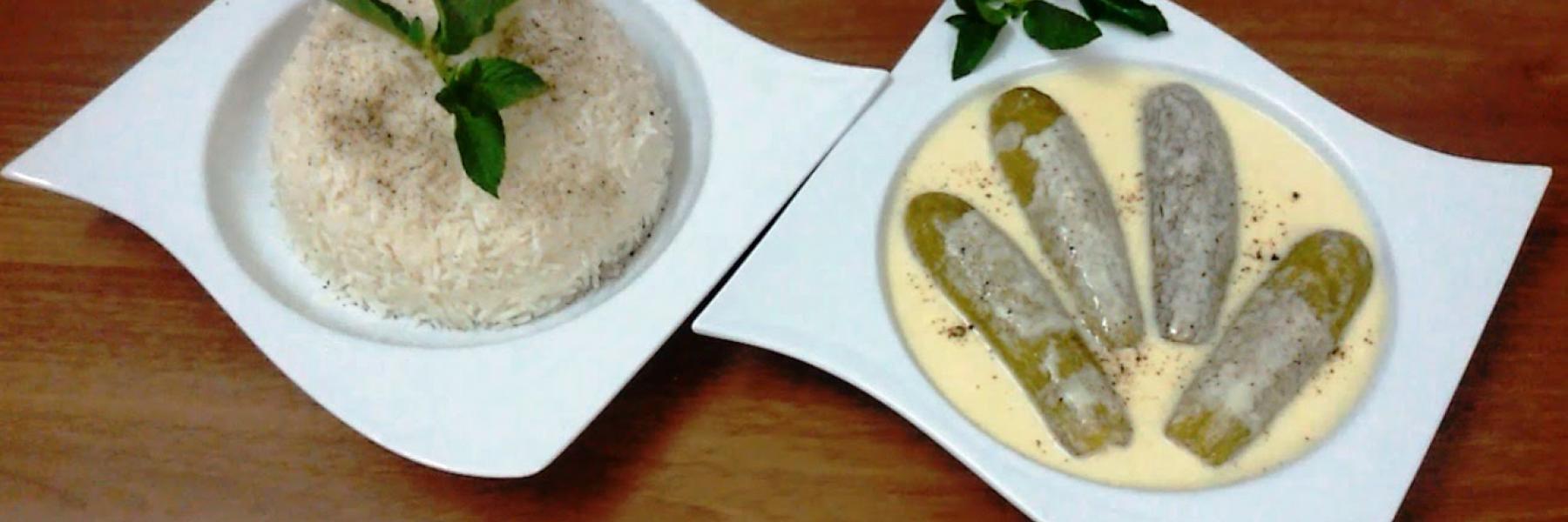 مخشي الكوسا باللبن