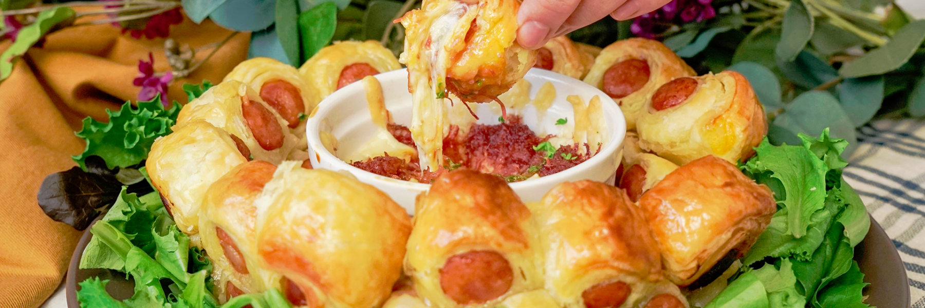 فطيرة الهوت دوج