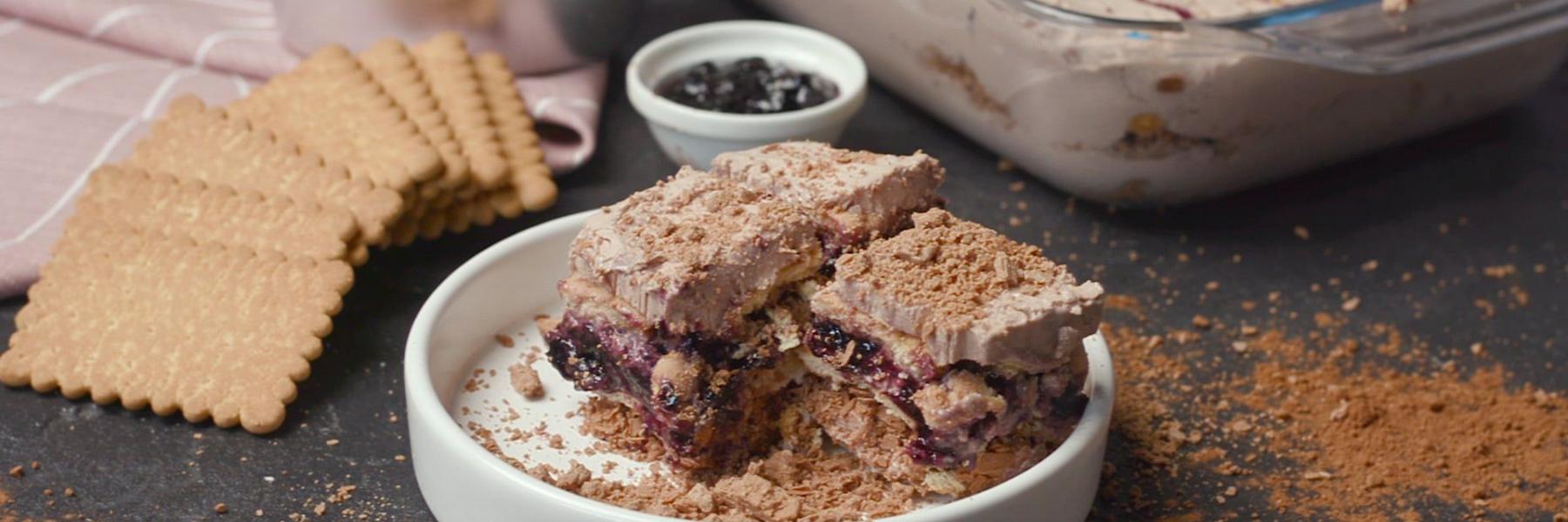 حلى الفليك بالبسكويت