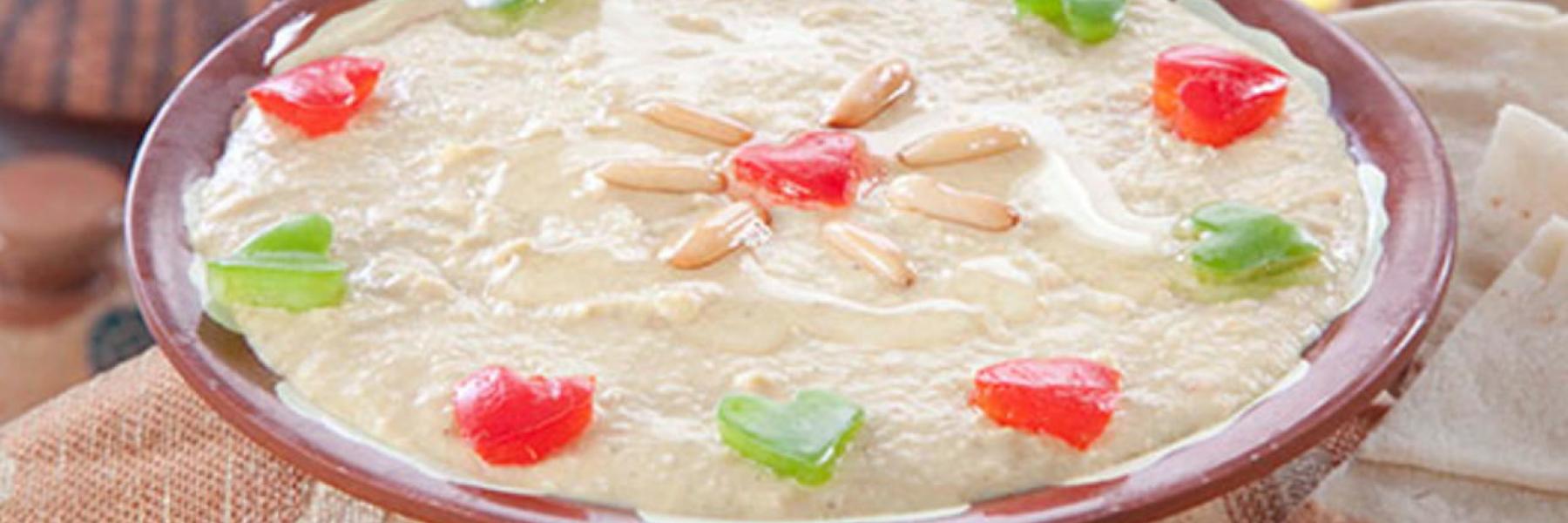 حمص بالكاري واللبن