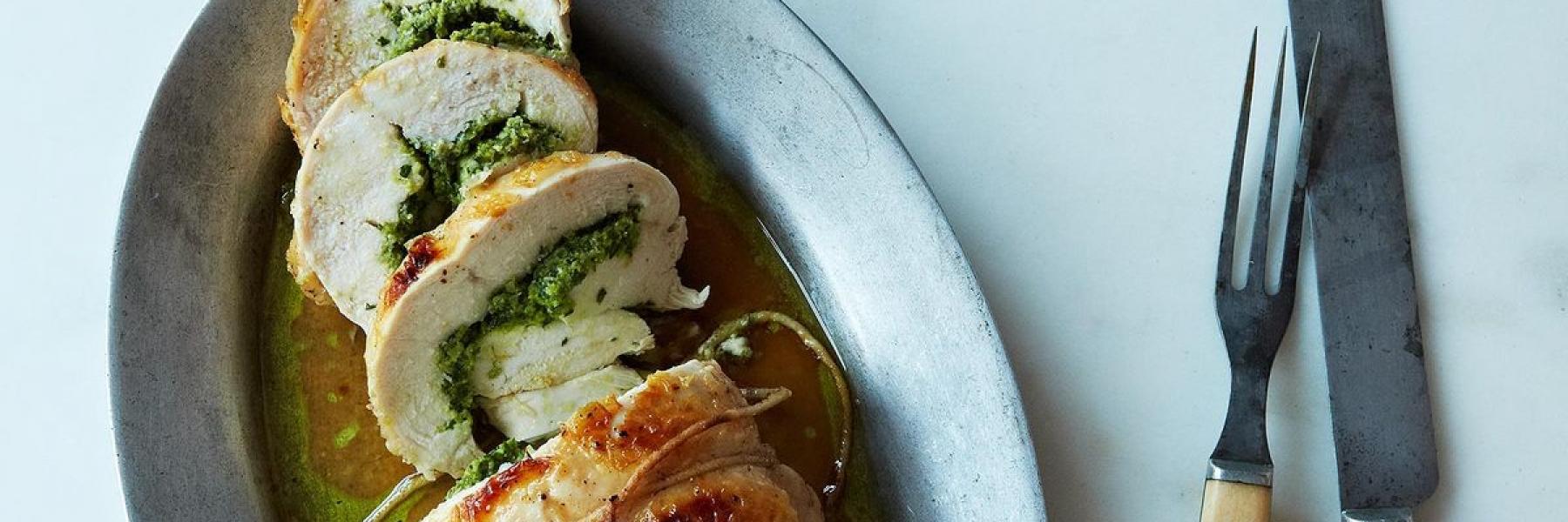 تشيكن رول بالخضار