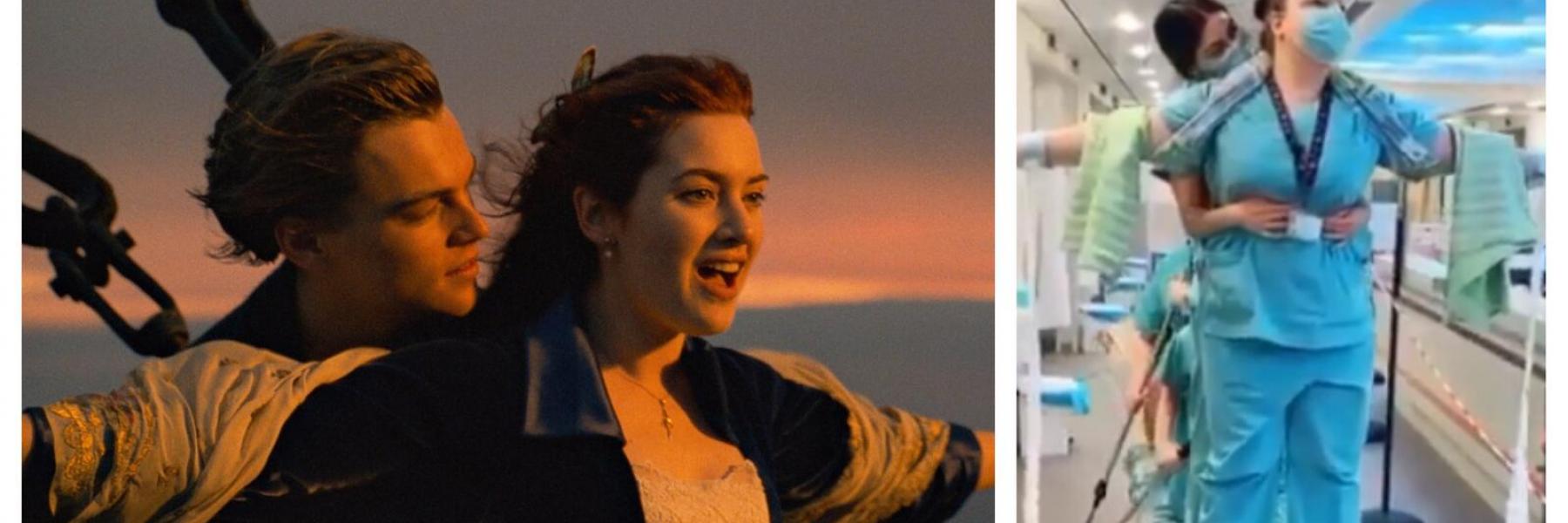 على غرار "تايتانيك".. ممرضات يشاركن بتحدي "سفينة الأمل" على "تيك توك"