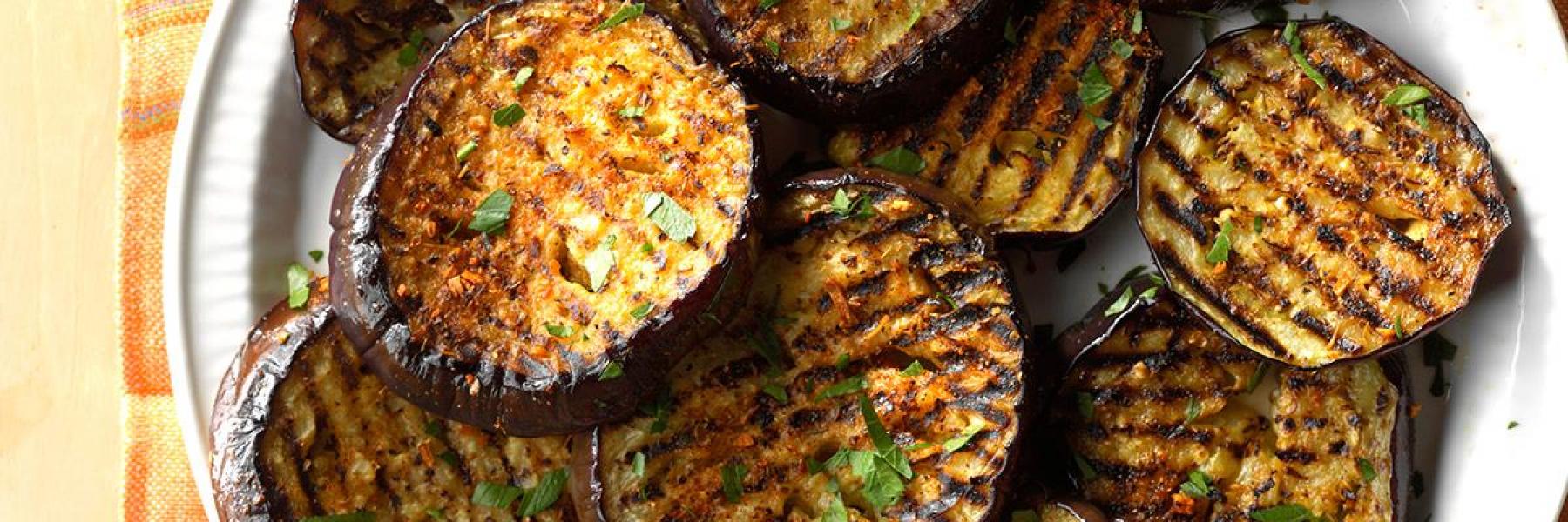 باذنجان مشوي بالأعشاب