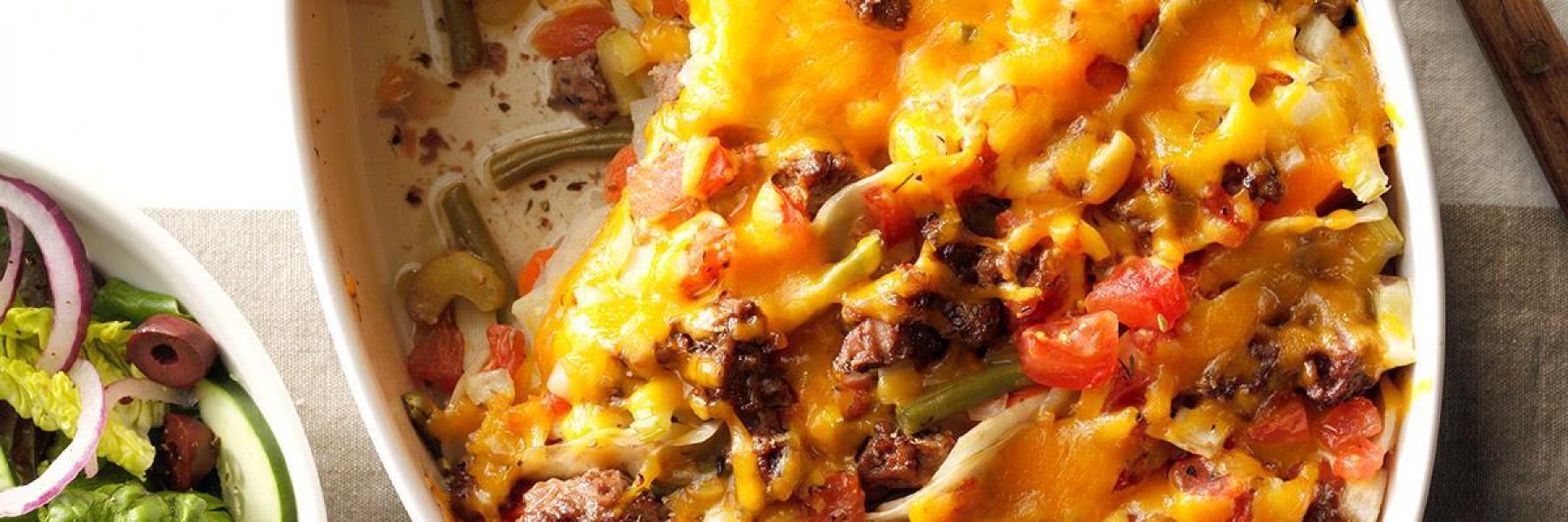 صينية لحم مفروم بالبطاطا