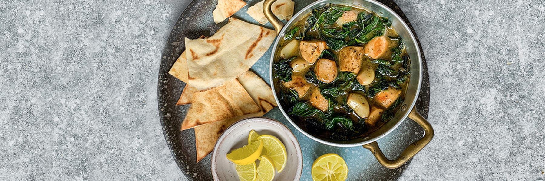 ملوخية بصدور الدجاج