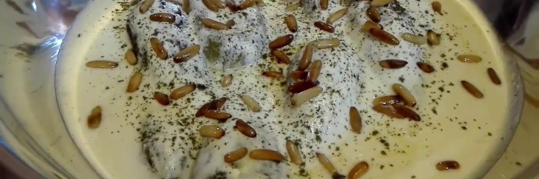 محشي كوسا باللبن