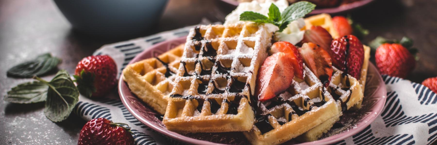 الوافل بالشوكولاتة