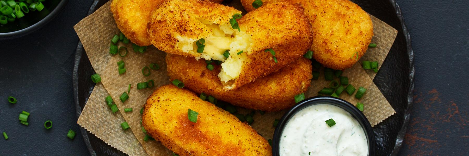 كروكيت البطاطا والجبن صحية