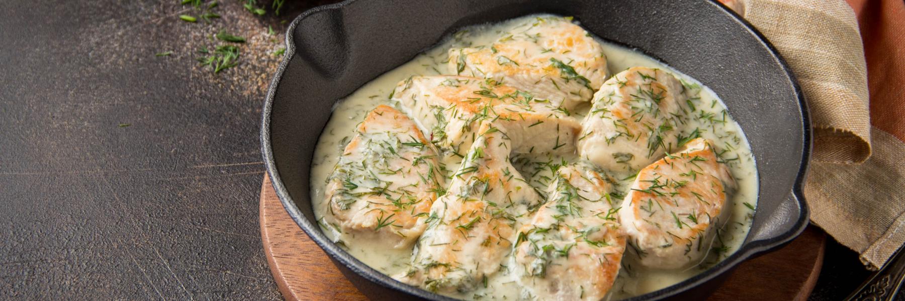 بيكاتا الدجاج بالمشروم