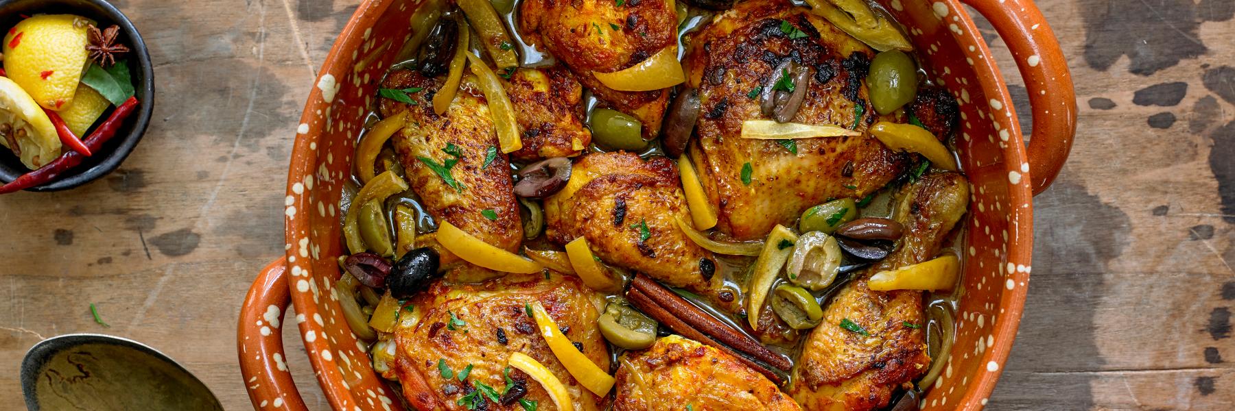  الدجاج المغربي المحمر المدغمر