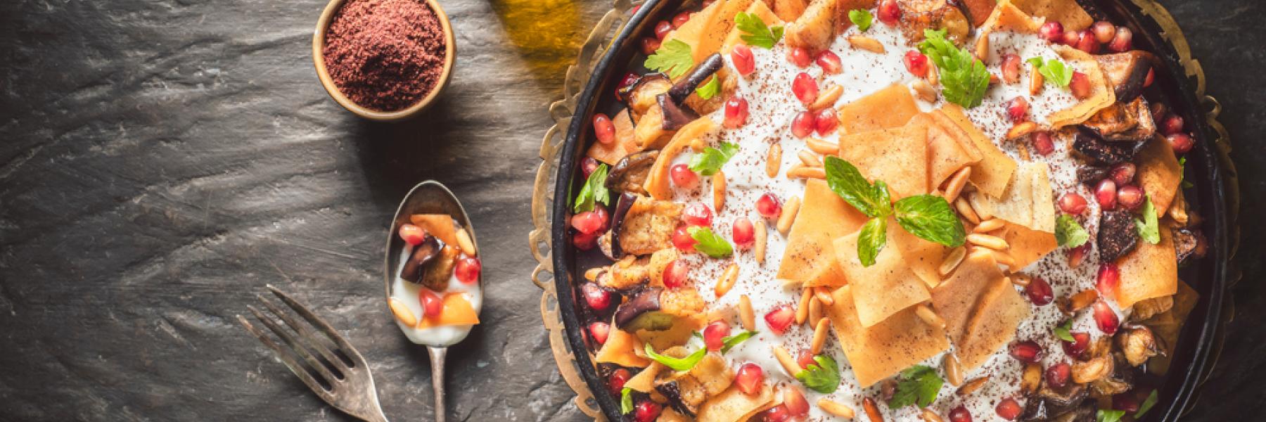 فتة الباذنجان