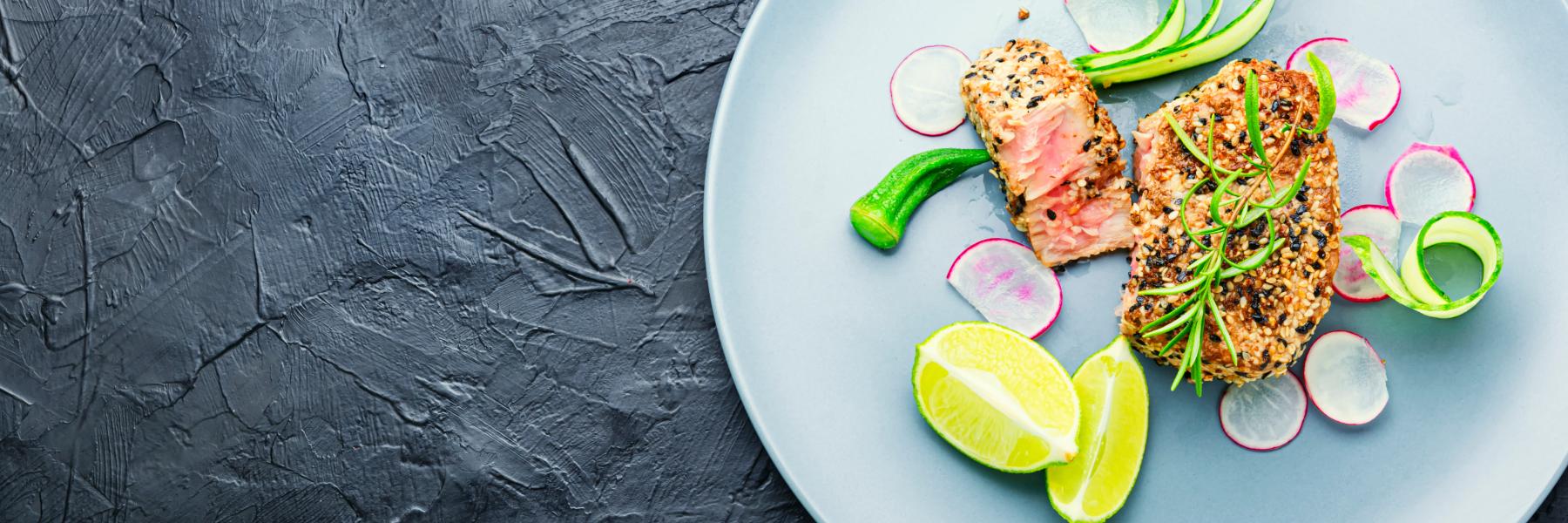 سمك التونة في الفرن