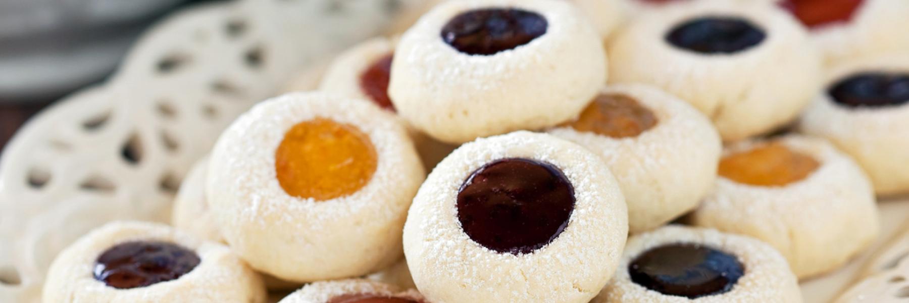 بسكويت الزبدة بالمربى