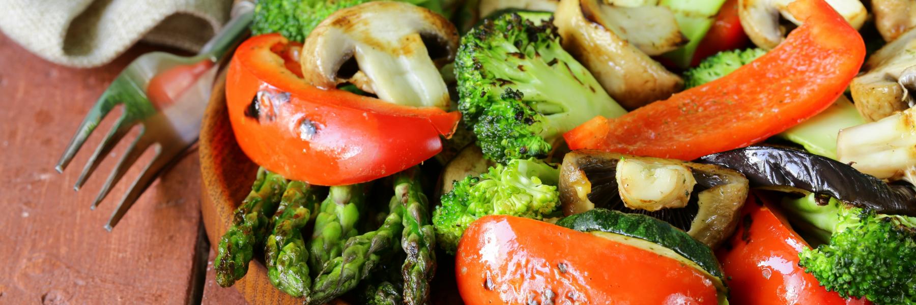 البروكلي مع الخضار