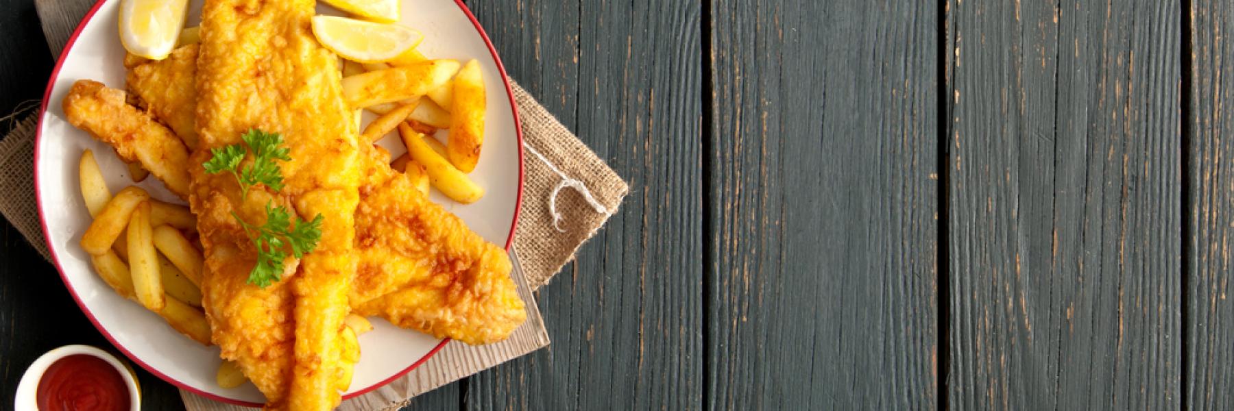 شرائح فيليه السمك المقلية