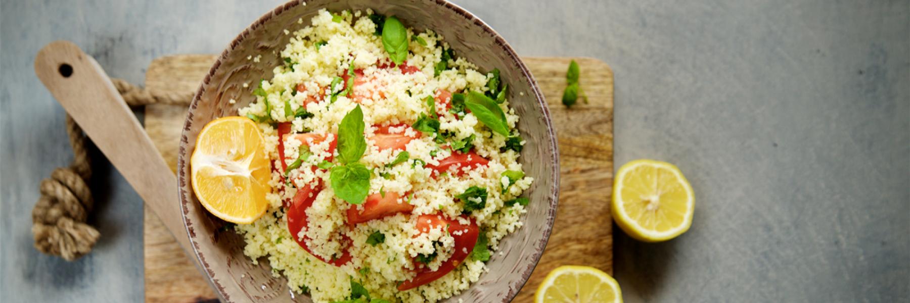 الكسكس بالليمون والثوم