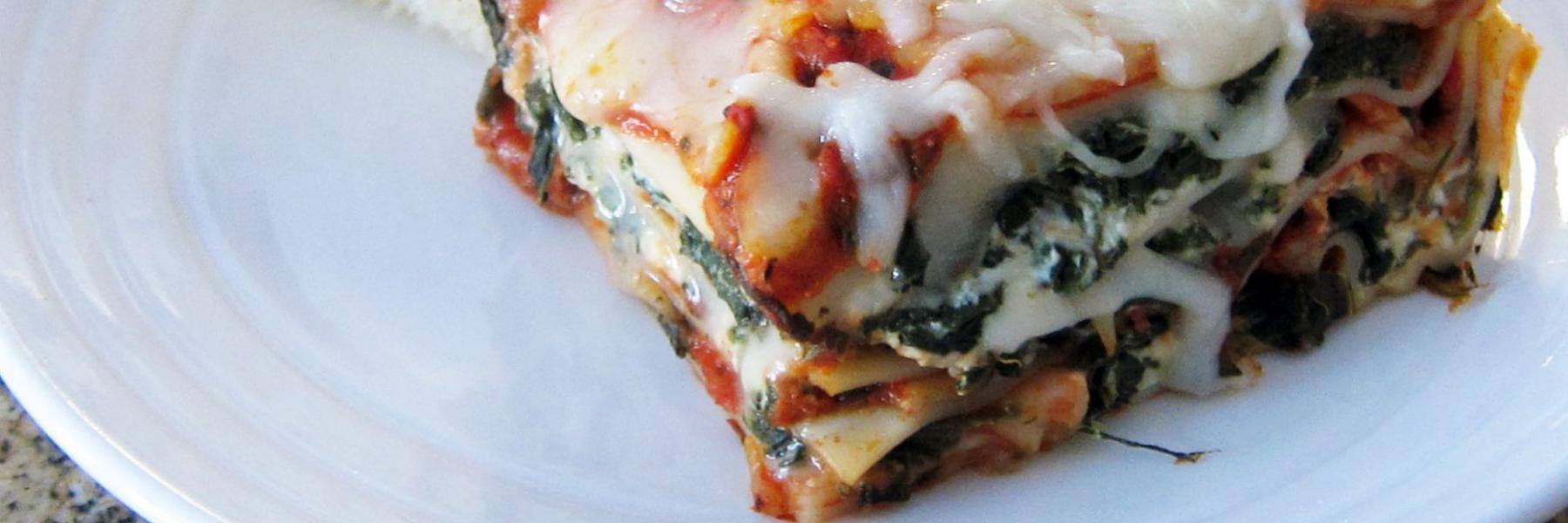  لازانيا القرع بالسبانخ