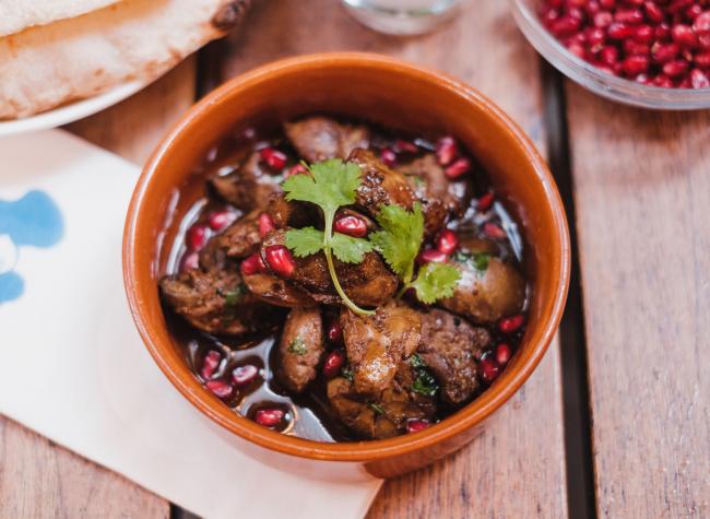 كبدة بدبس الرمان