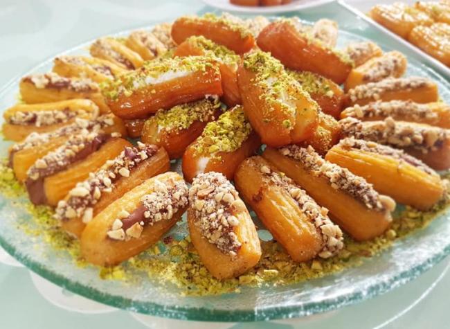 بلح الشام محشي قشطه