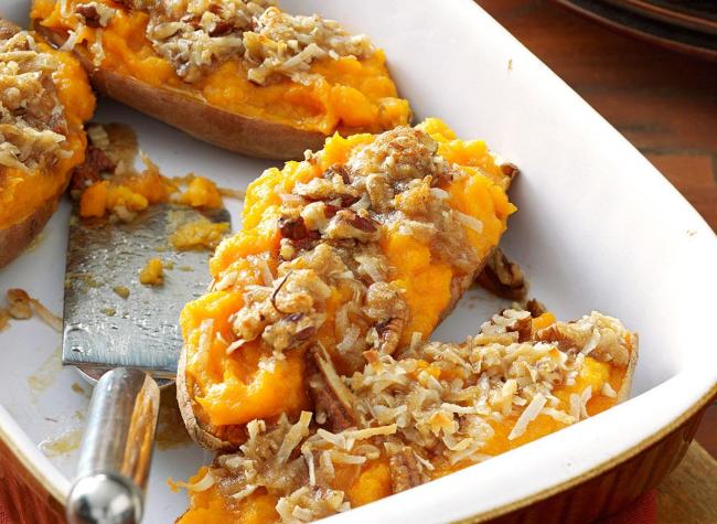 الستروسل بالبطاطا الحلوة