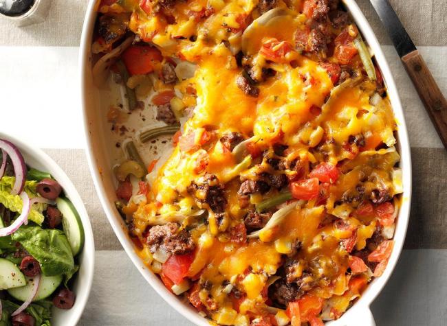 صينية لحم مفروم بالبطاطا