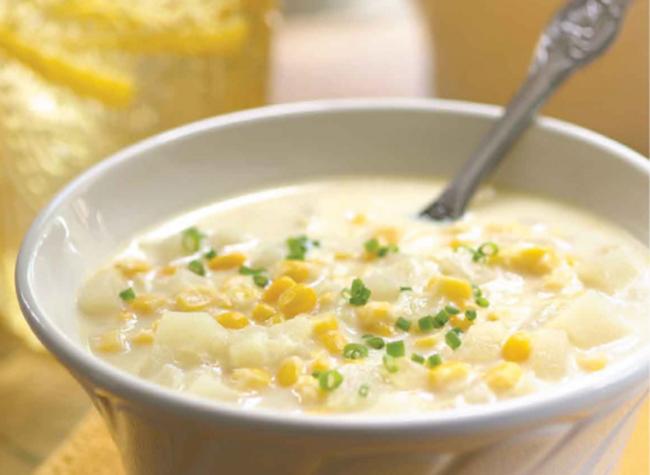 شوربة الذرة بالكريمة