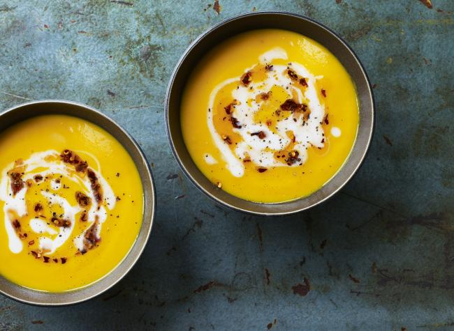 شوربة البطاطا الحلوة