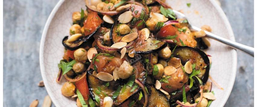 سلطة الباذنجان المقلي