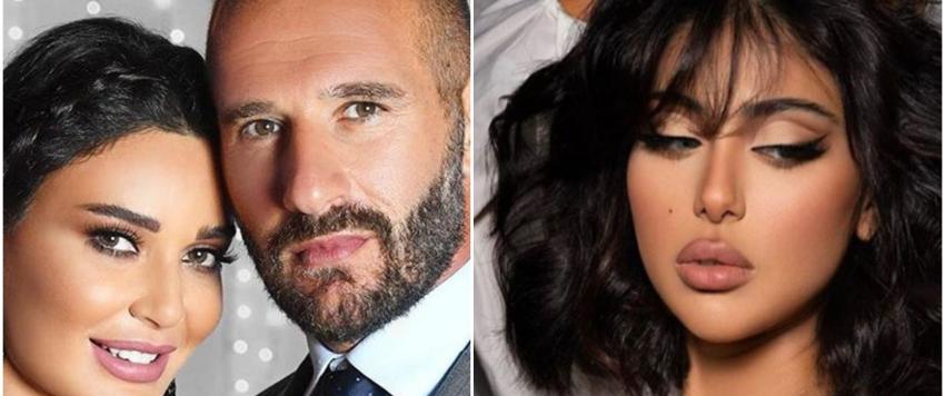 سيرين عبدالنور وزوجها وشيلاء سبت