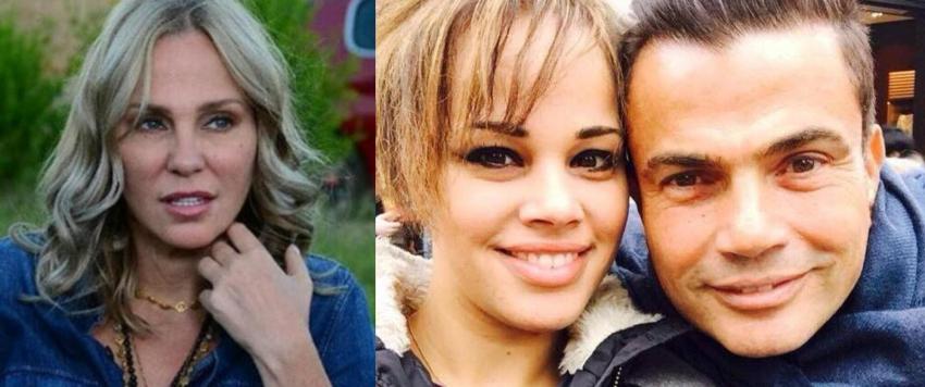 شيرين رضا وعمرو دياب وابنتهما