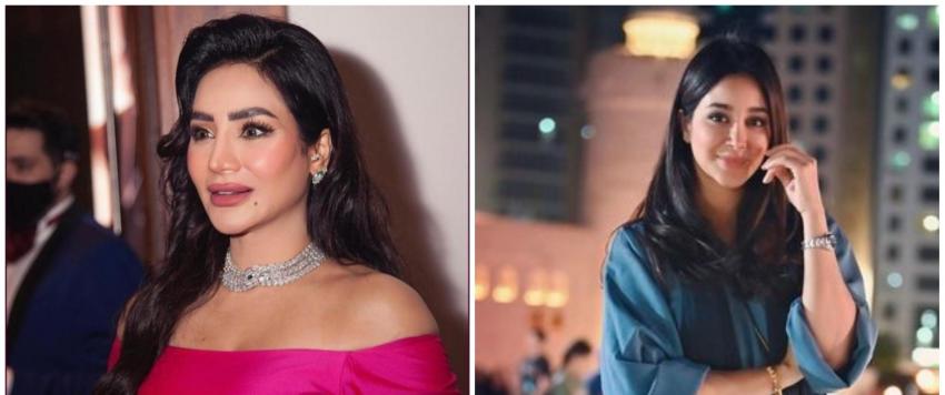 لجين عمران وشقيقتها أسيل