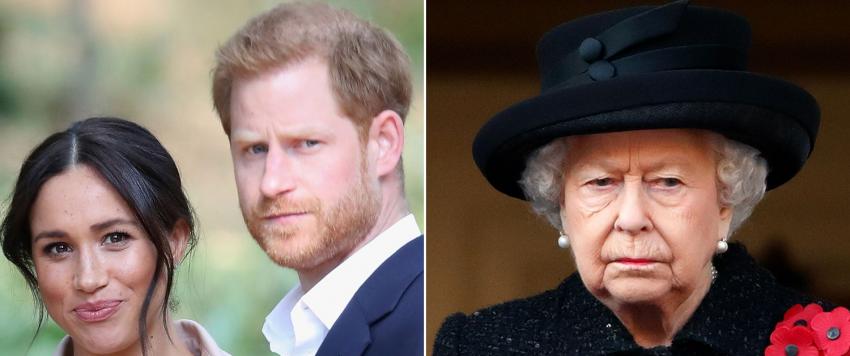 الملكة اليزابيث والأمير هاري
