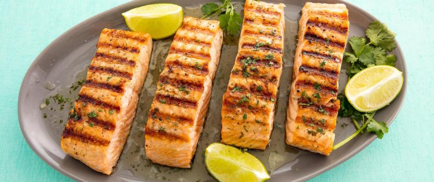 السلمون المشوي