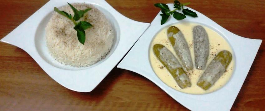 مخشي الكوسا باللبن