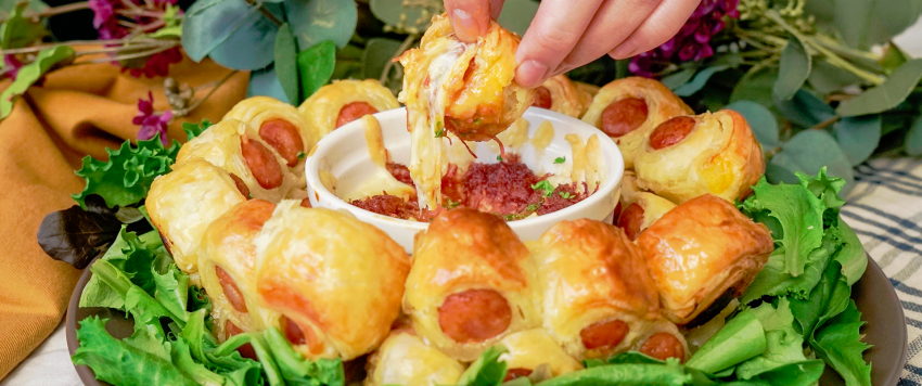 فطيرة الهوت دوج