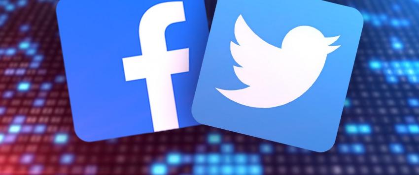 فيس بوك وتويتر