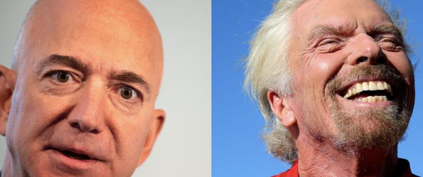 جيف بيزوس وريتشارد برانسون