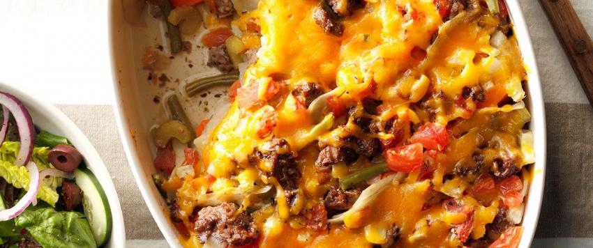 صينية لحم مفروم بالبطاطا