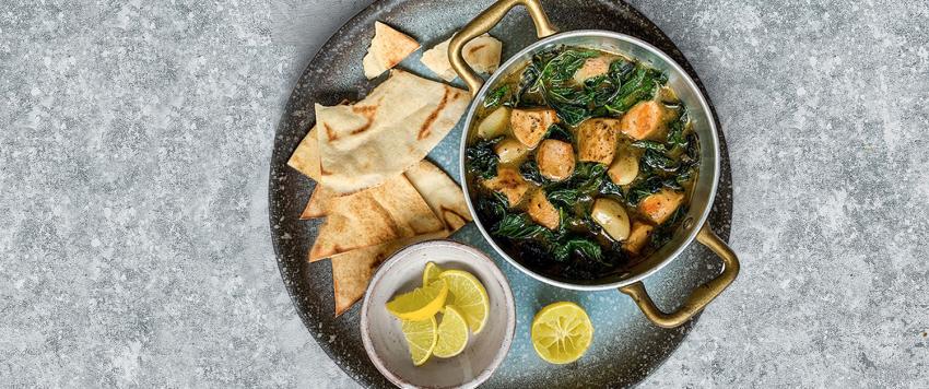 ملوخية بصدور الدجاج