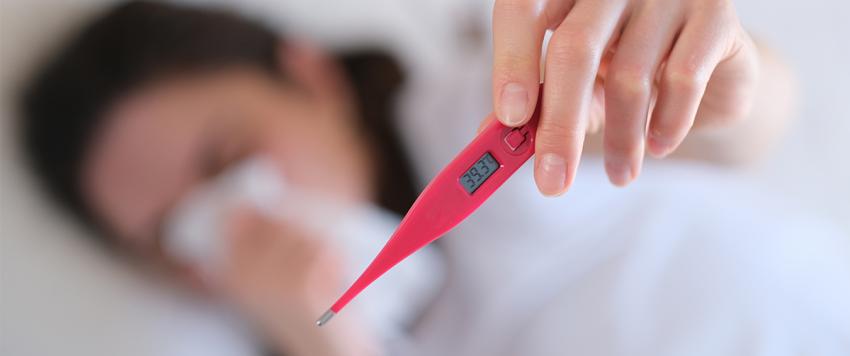 الإصابة بالحمى