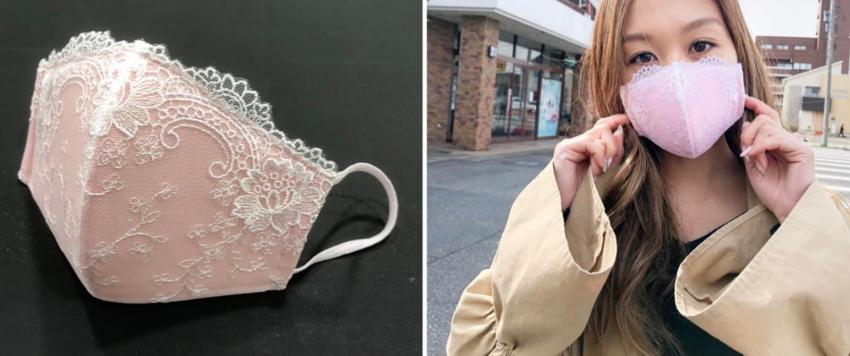 في زمن "كورونا".. شركة يابانية تصنع كمامات على شكل "حمالة صدر"!