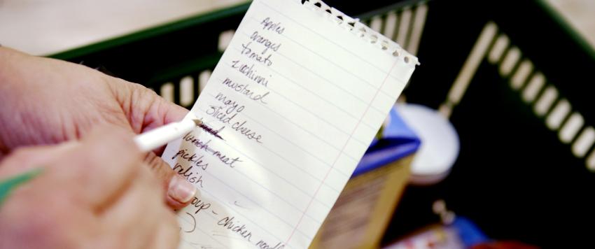 طريقة إعداد قائمة تسوّق