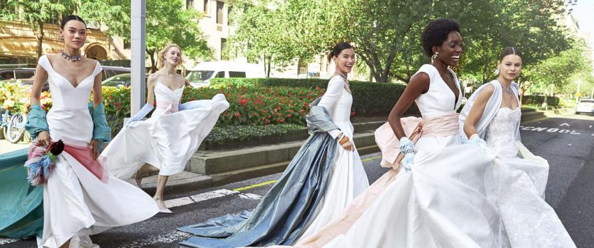 أغرب فساتين الزفاف في أسبوع الموضة بنيويورك..لعروس غير تقليدية!