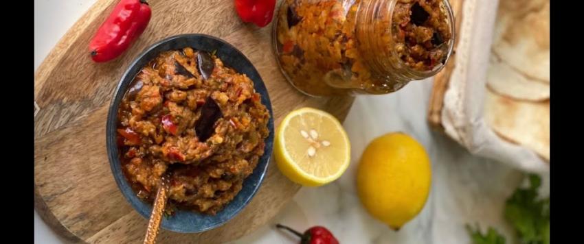 معبوج الباذنجان الحار